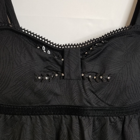 New Betsey Johnson Babydoll Dress - Jet Black - Picture 3 of 12